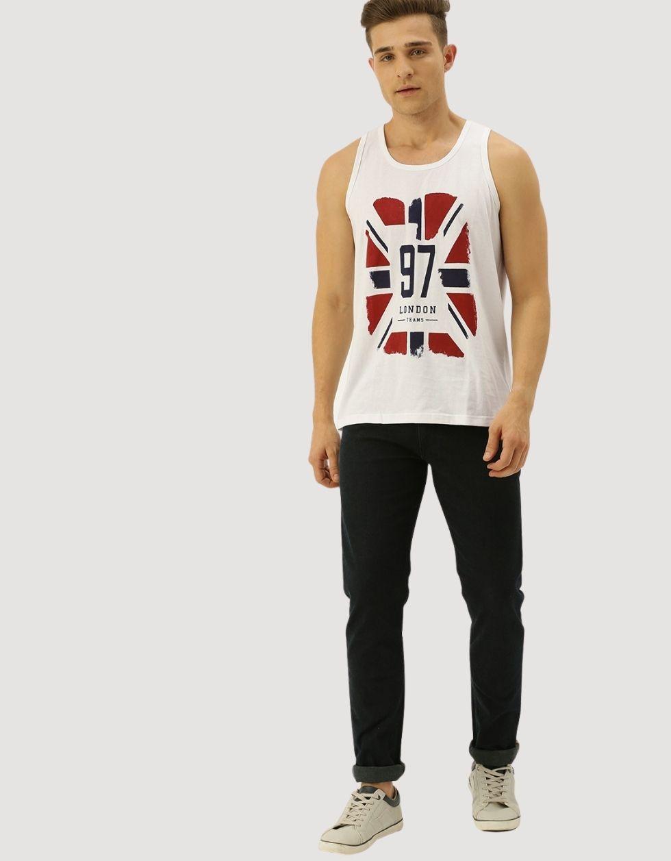 London Flag printed Vest Veirdo