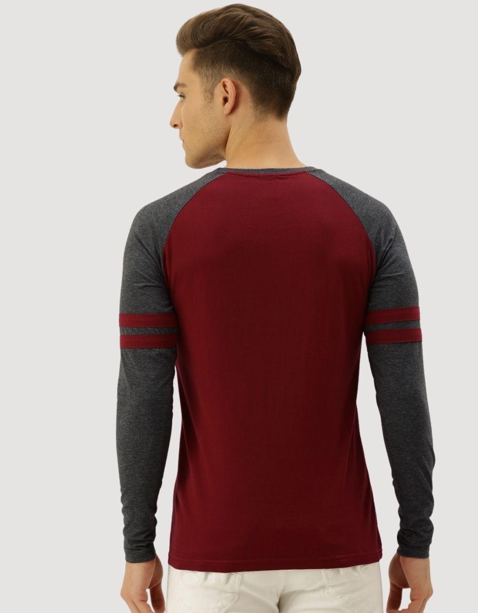 Long Sleeves Red round neck Veirdo