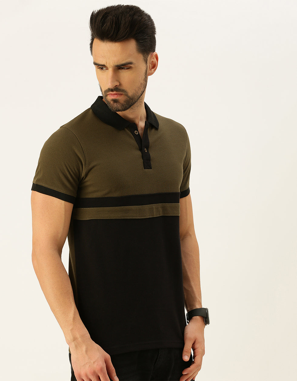 Olive Polo Regular T-shirt Veirdo