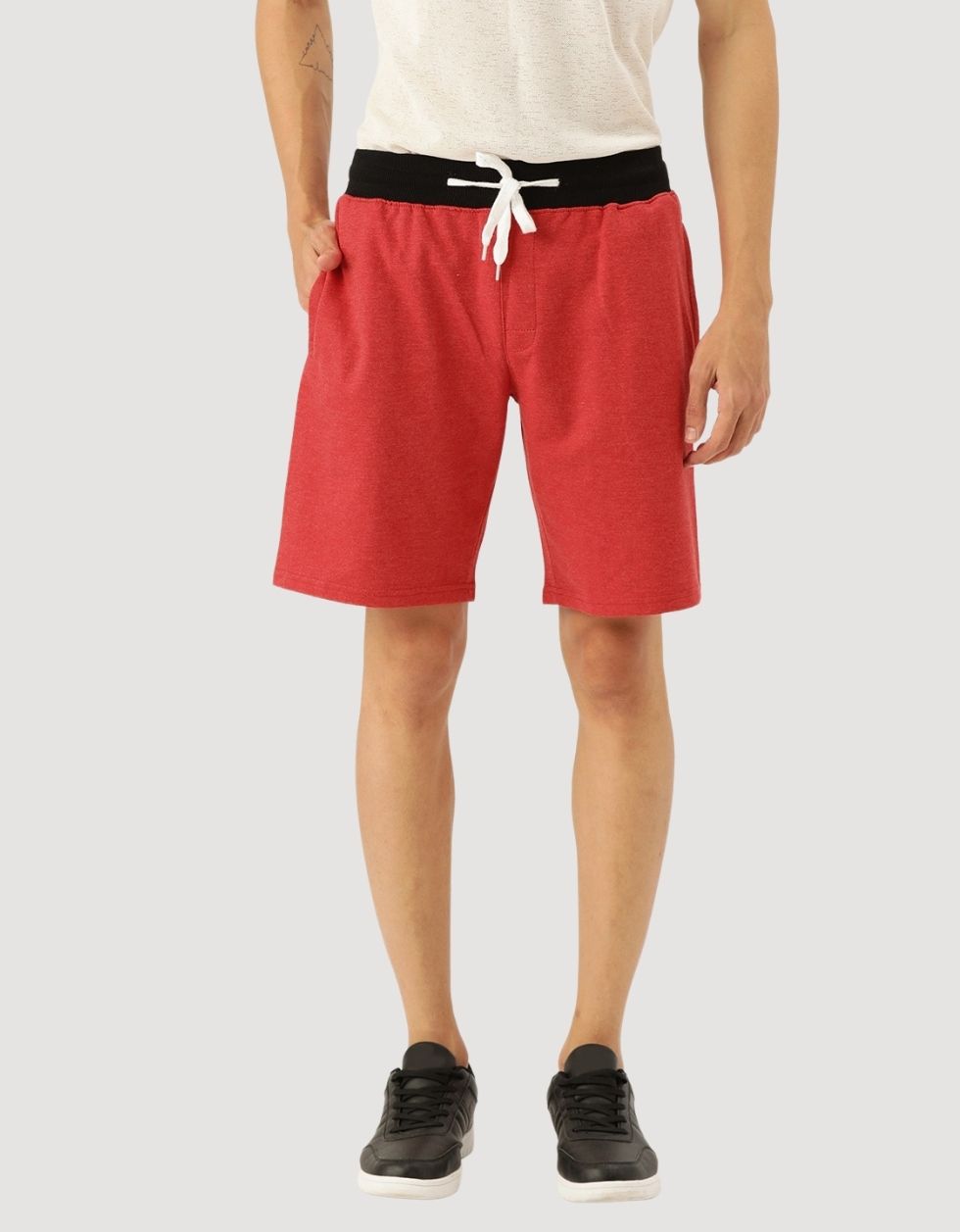 Red casual Regular Shorts Veirdo