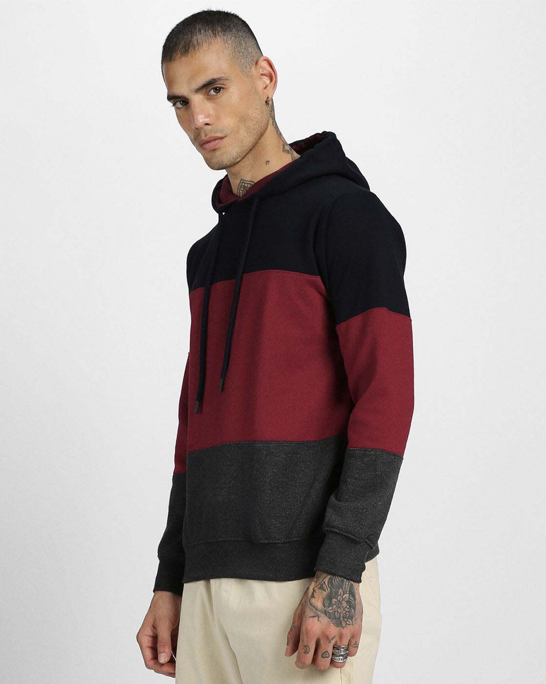 Smile Edition: College League Men's ColorBlock Hoodie Veirdo