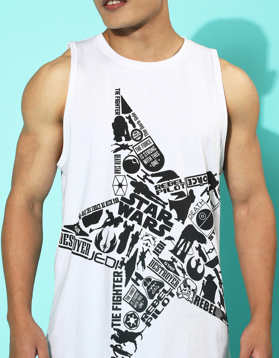 Starwars Graphic Printed Vest - Original Starwars Tee Veirdo