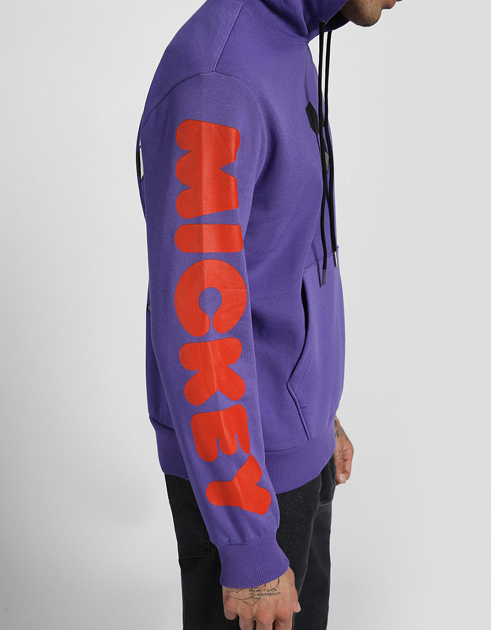 Vibrant Mickey Style: Purple Hoodie for Men Veirdo