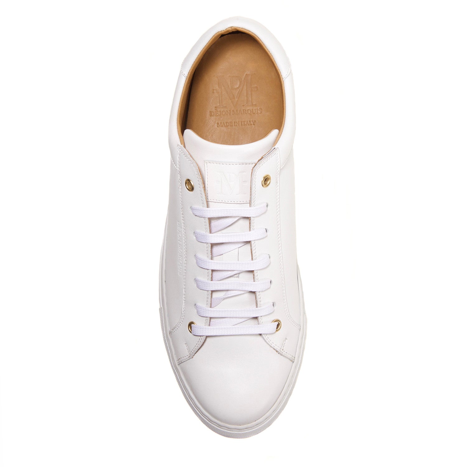 DÈJON MARQUIS - WHITE LOW TOP TAILORED SNEAKER – DEJONMARQUIS.COM