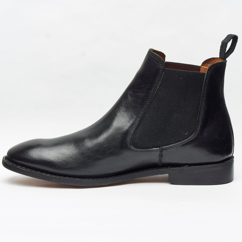 Mens Goodyear Welted Leather Chelsea Boots - 27817 Black – Lucini Shoes
