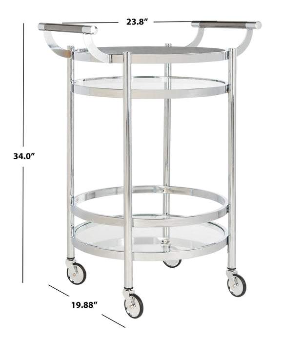 Sienna 2 Tier Round Bar Cart - Cool Stuff & Accessories