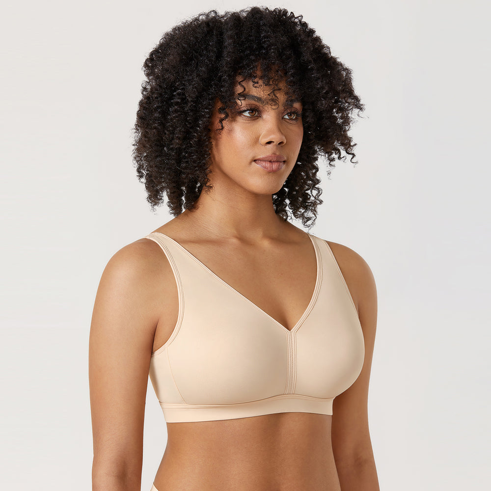 Alessia Zero Feel Foam Padded Seamless Wireless Bra, C - H Cup