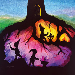 Toverlux Silhouette - Vogel Geluk - Dwarfs - Tselaine