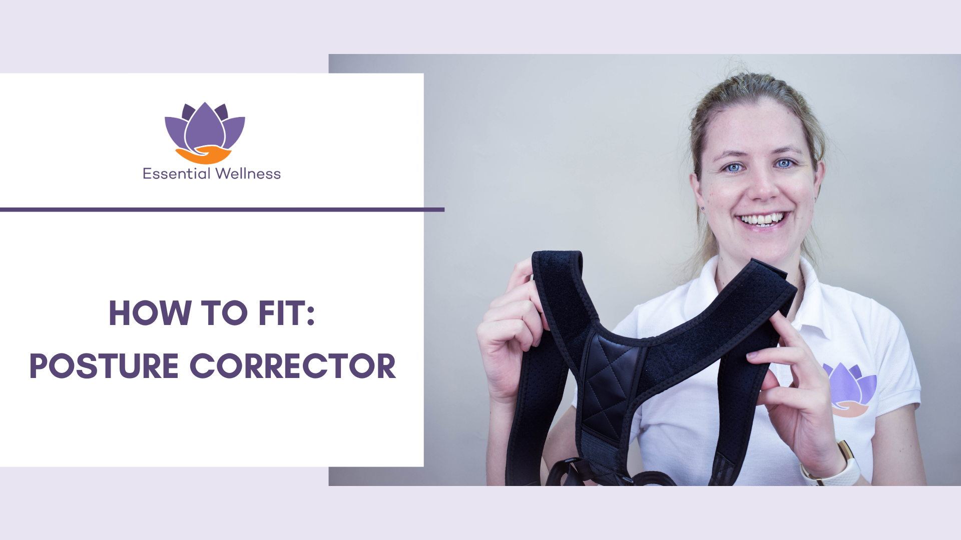 How to Fit a Posture Corrector │ Essential Wellness