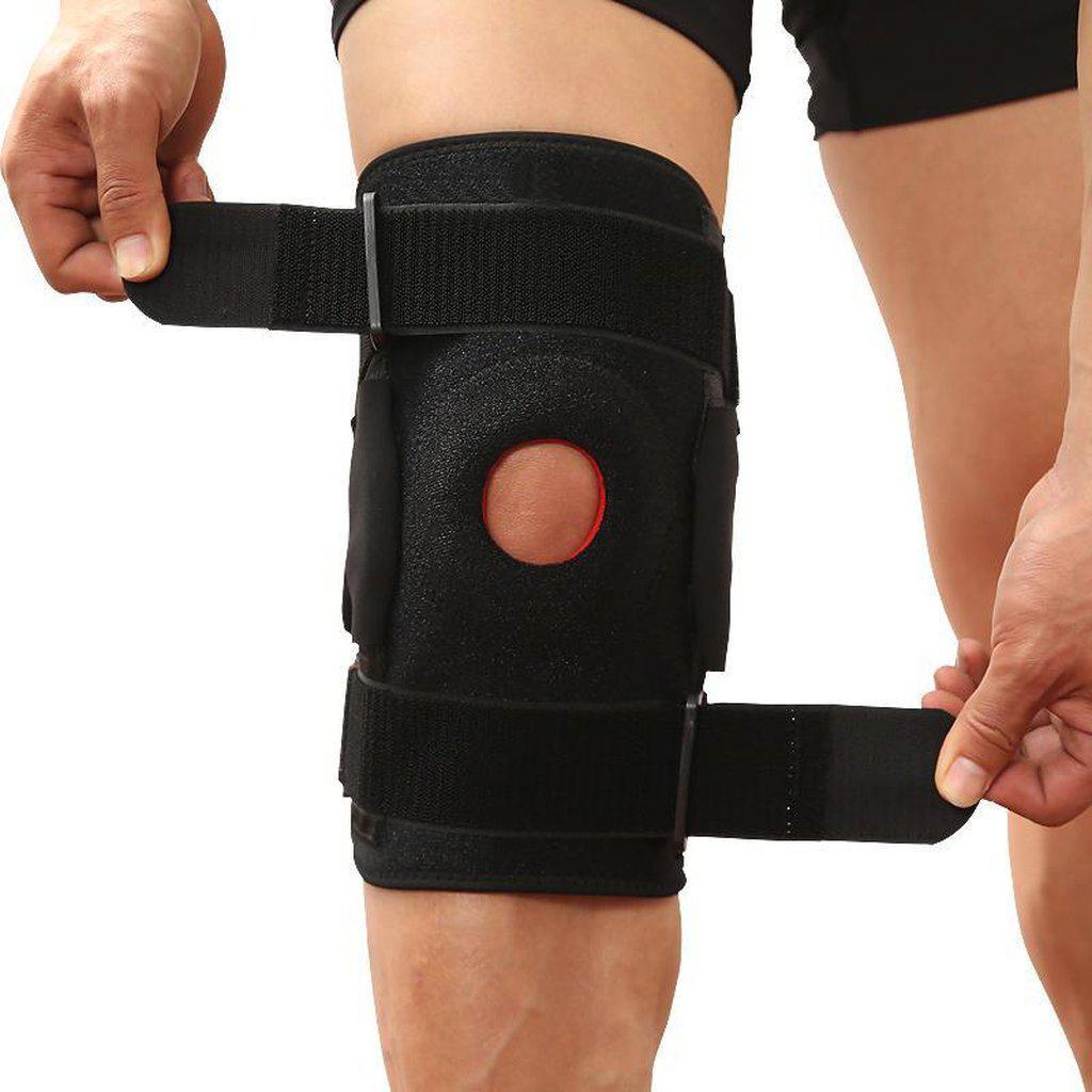 Hinged Knee Brace, Adjustable - Rigid Protection │ Essential Wellness