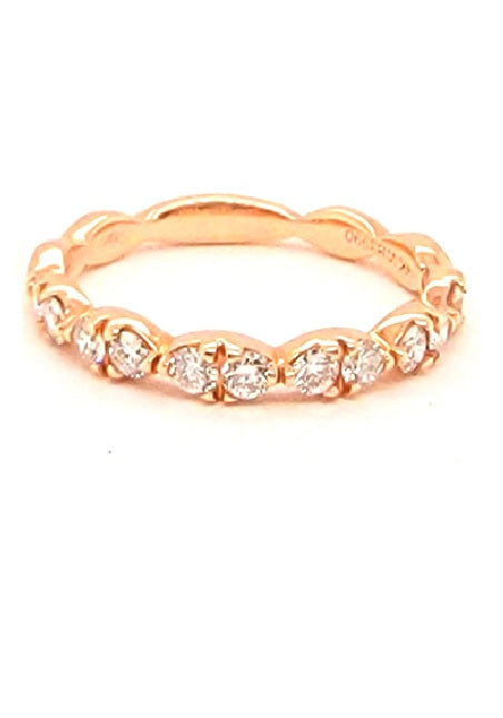 14k Rose Gold 0.50 Ct Diamond Band