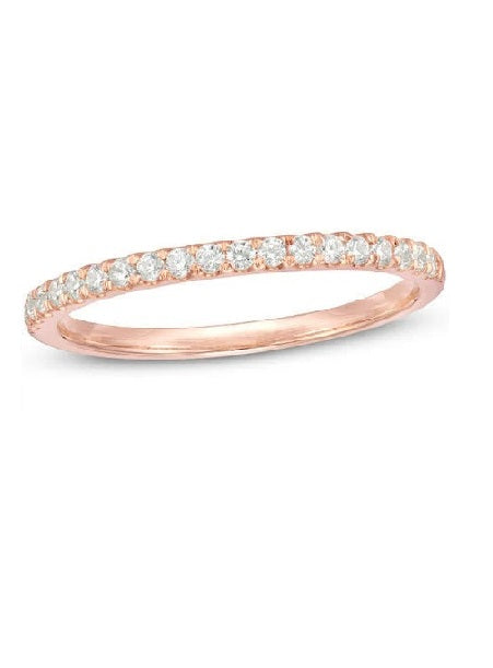 14k Rose Gold 0.29 Dt Diamond Eternity Band