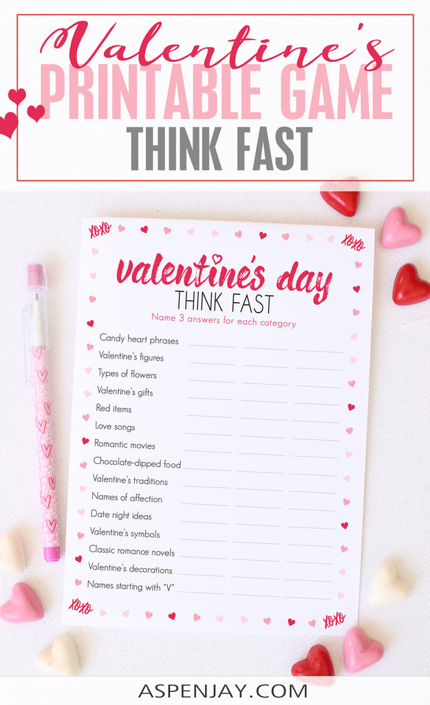 Valentine's Day Think Fast – AspenJay