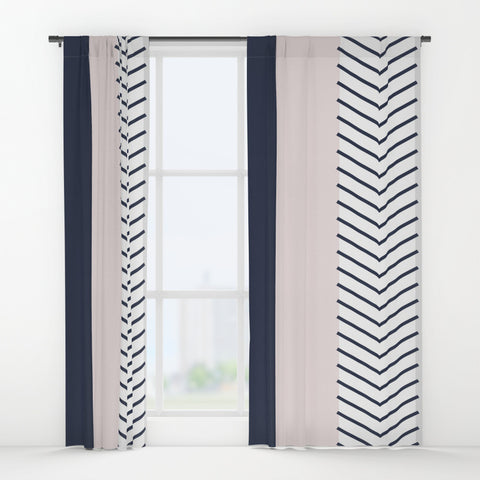 navy and grey curtains