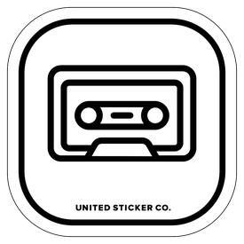 Badge_Icon_Art & Music_Cassette Tape_Vinyl_Sticker