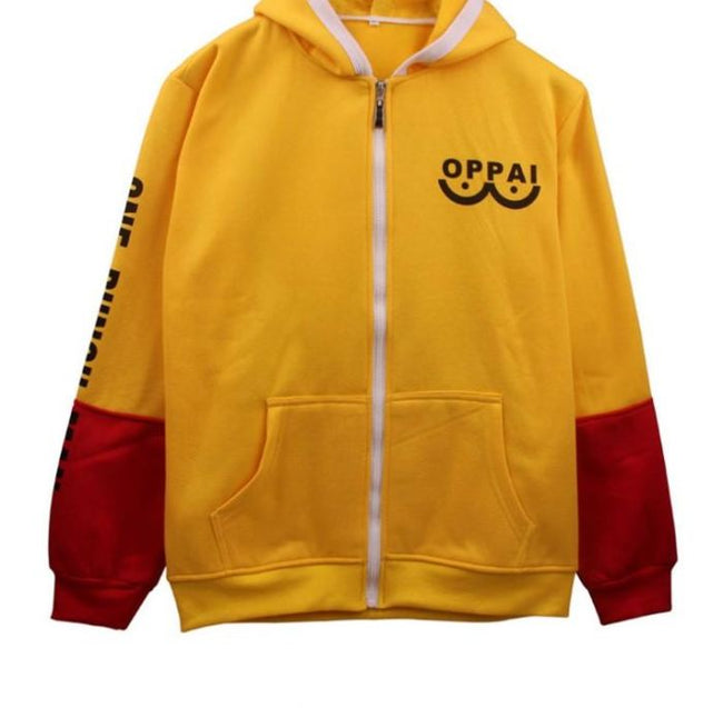 oppai hoodie yellow