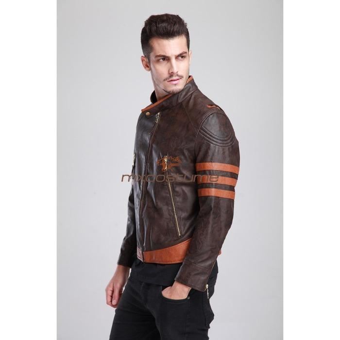 Wolverine 2 Logan PU Leather Jacket Cosplay Costume – Mxcostume