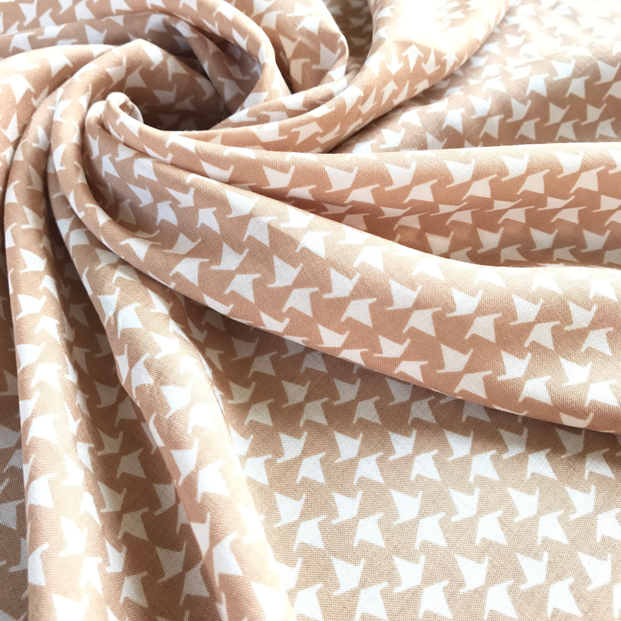 Nude Blush Stretch Viscose Linen - sold by the half metre