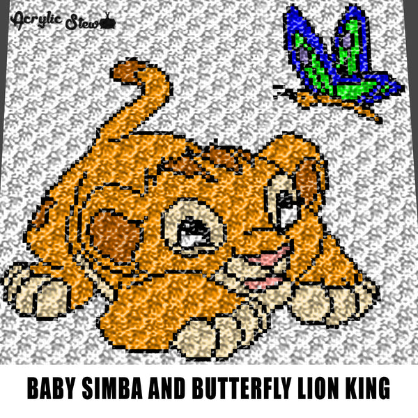 crochet lion king blanket