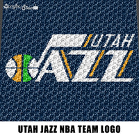 Utah Jazz Nba Team Logo American Professional Basketball Team Crochet Acrylic Stew