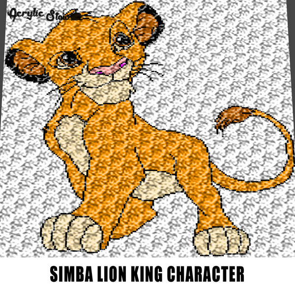 crochet lion king blanket