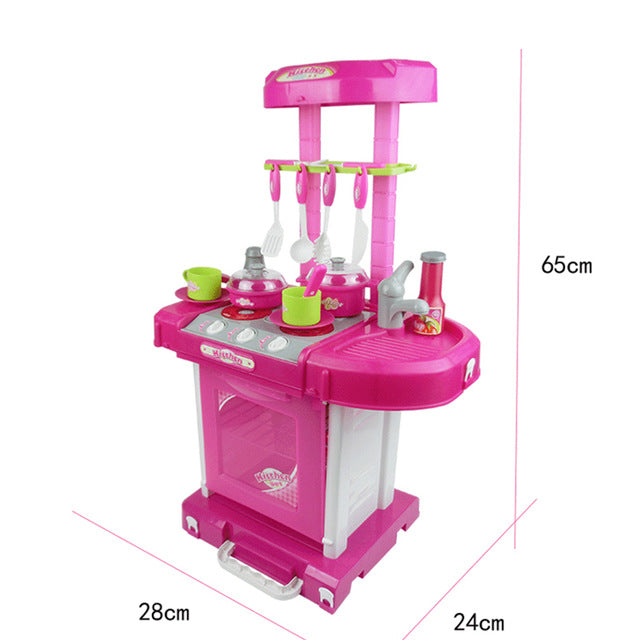 portable toy kitchen set