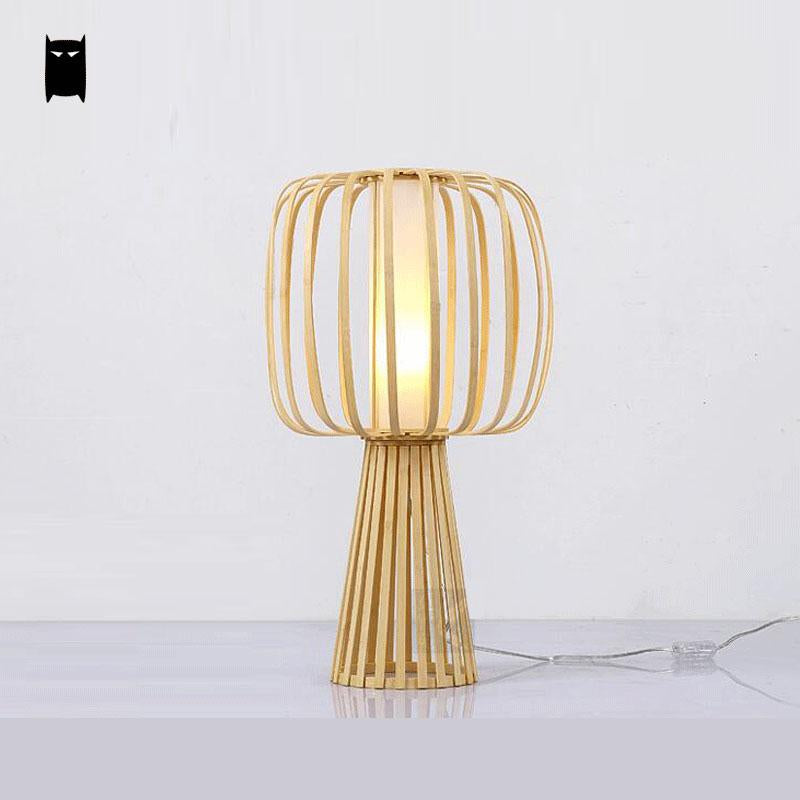 Japanese Bamboo Table Lamp Miteigi