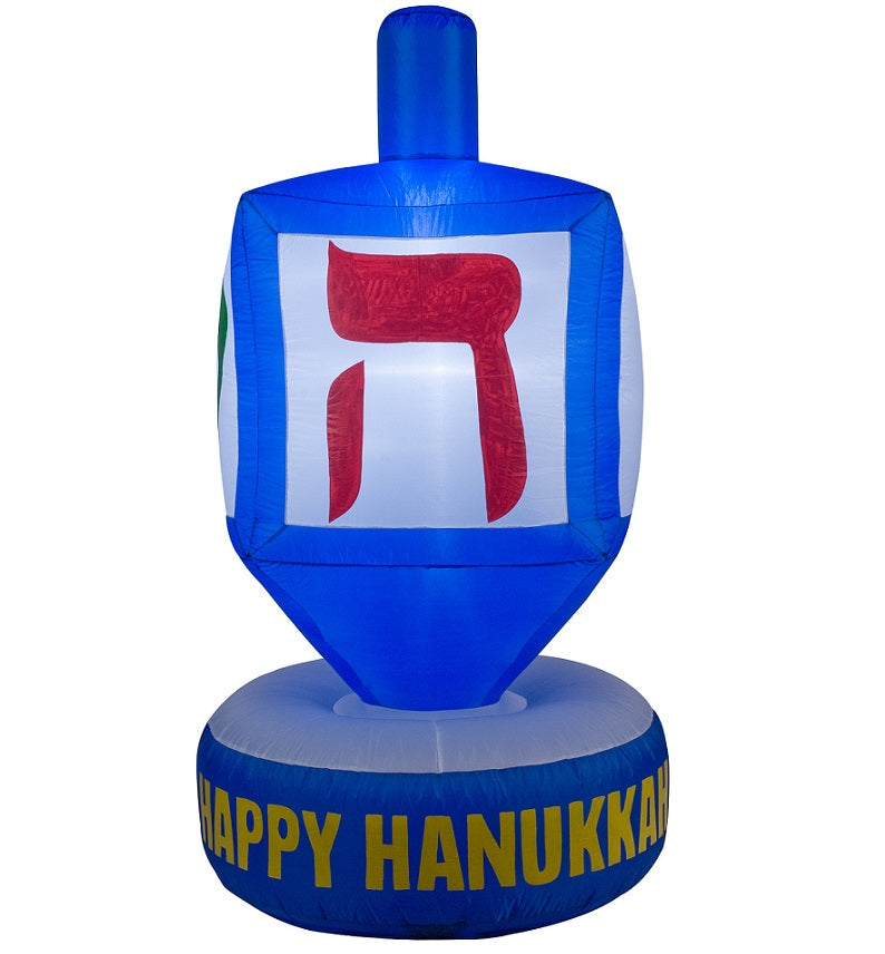 6 Foot Dreidel Inflatable Hanukkah Decoration — 0