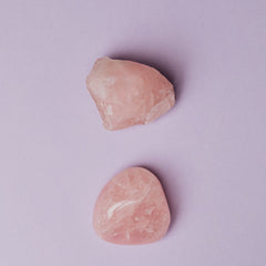 Rose quartz tumble stones