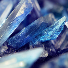 Blue Kyanite polished cut stones 