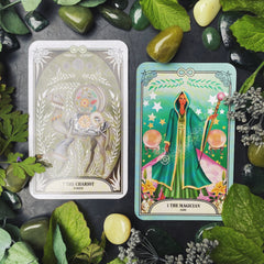 The magician and the chariot tarot cards