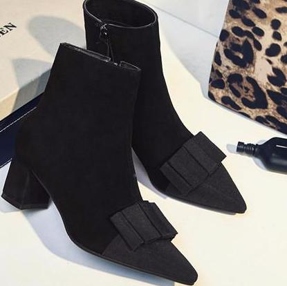 chanel suede ankle boots