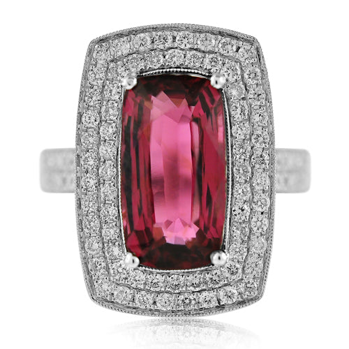 Tourmaline & Diamond Ring