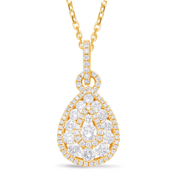 Pear Diamond Pendant