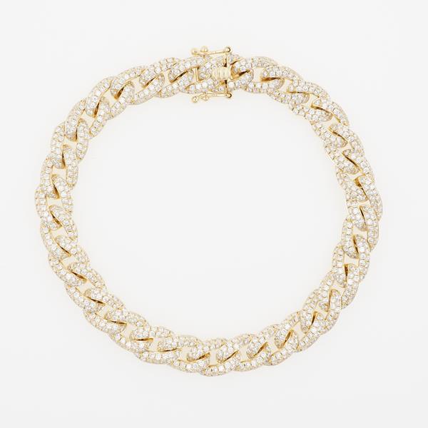 Pave Diamond Chain Link Bracelet