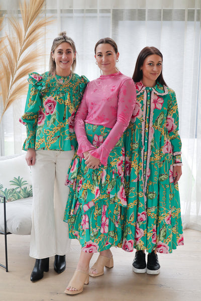 Three sisters wearing the latest Coop Boutique clothing by Trelise Cooper