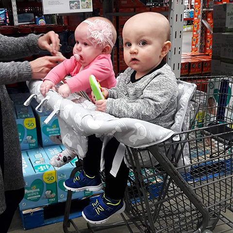 OOPSABABY Twins Double Shopping Cart Cover