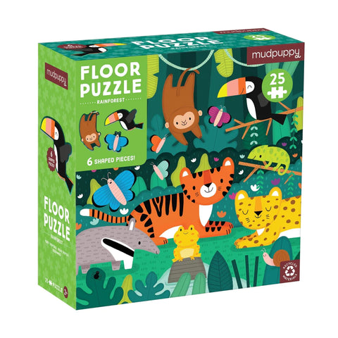 Mudpuppy Rainforest 25-Piece Floor Puzzle