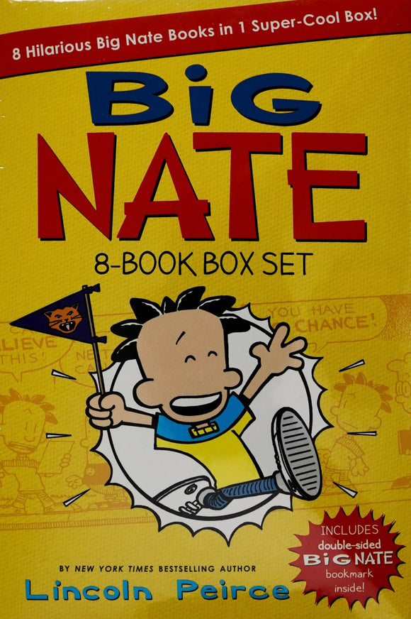 Big Nate 8 Book Box Set By Lincoln Peirce Novels Comics Double Sided Hightide Family Retailers