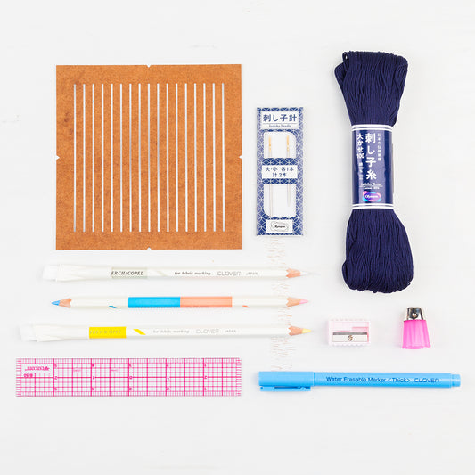 Sashiko Denim Mending DIY Kit