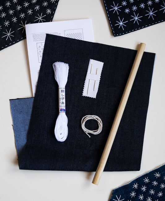 Sashiko Mending Kit - a DIY guide to decorative, functional patching by hand