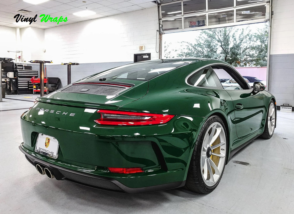 Gloss Porsche Green Vinyl Wrap – vinylwraps