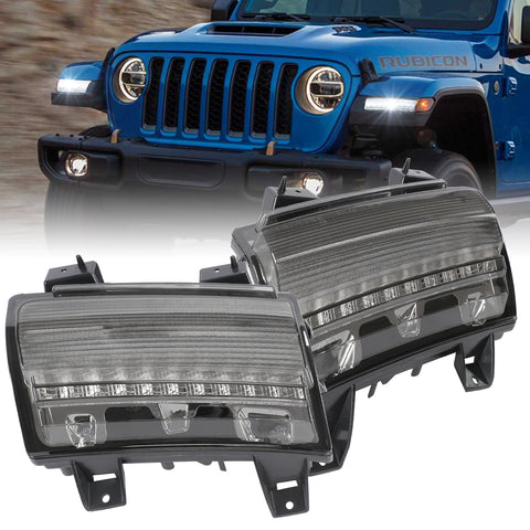 LED Fender Flare Marker Lights for Jeep Wrangler JL/JLU (Not Fit Sport)