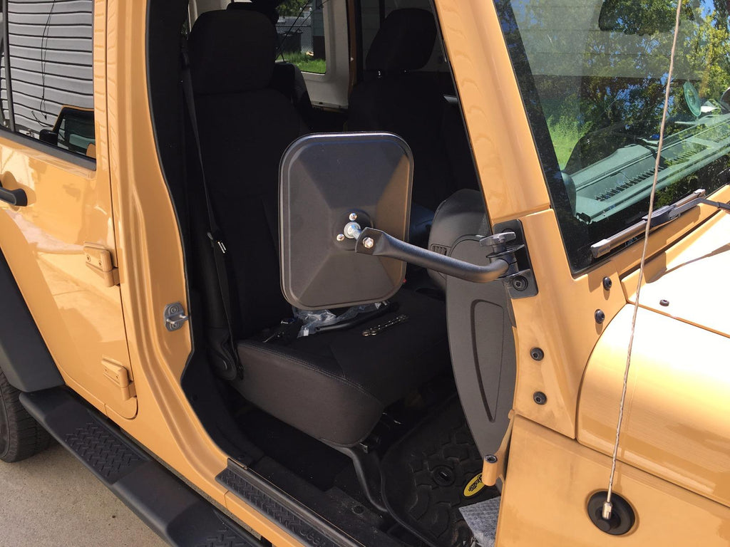 Jeep Wrangler JK Doors Off Doorless Side Mirrors Quick Release 07-2018