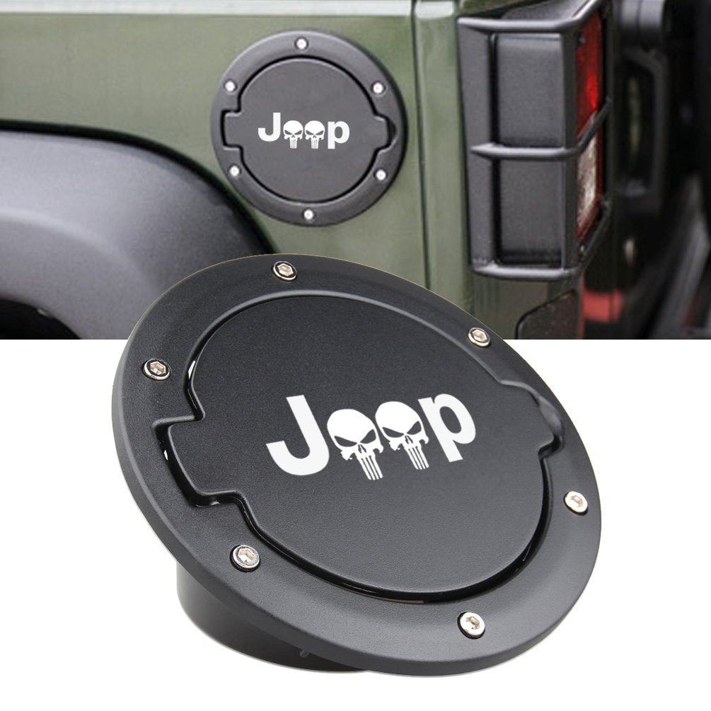 Sunpie Fuel Filler Door Cover Gas Tank Cap cover for 2007-2018 Jeep Wr