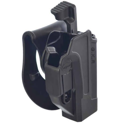 Fastest and most Secure Orpaz H&K USP Thumb Release Belt Holster Polymer Rotation with Tension Adjustment Screw