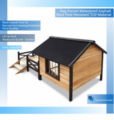 Dog Kennel Waterproof Asphalt Roof Pest Resistant TUV Material