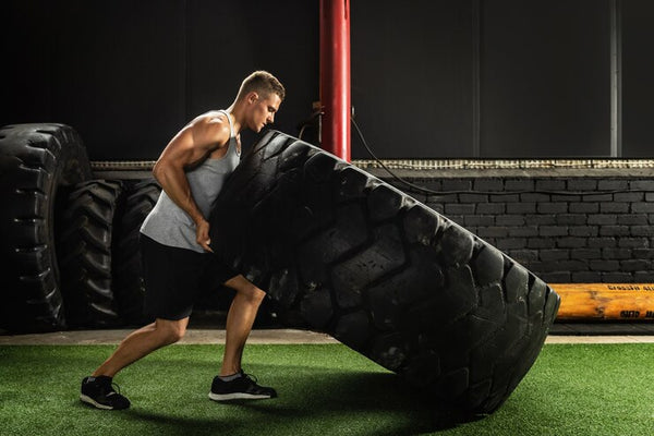R2F Sports Tire Flipping for Strength