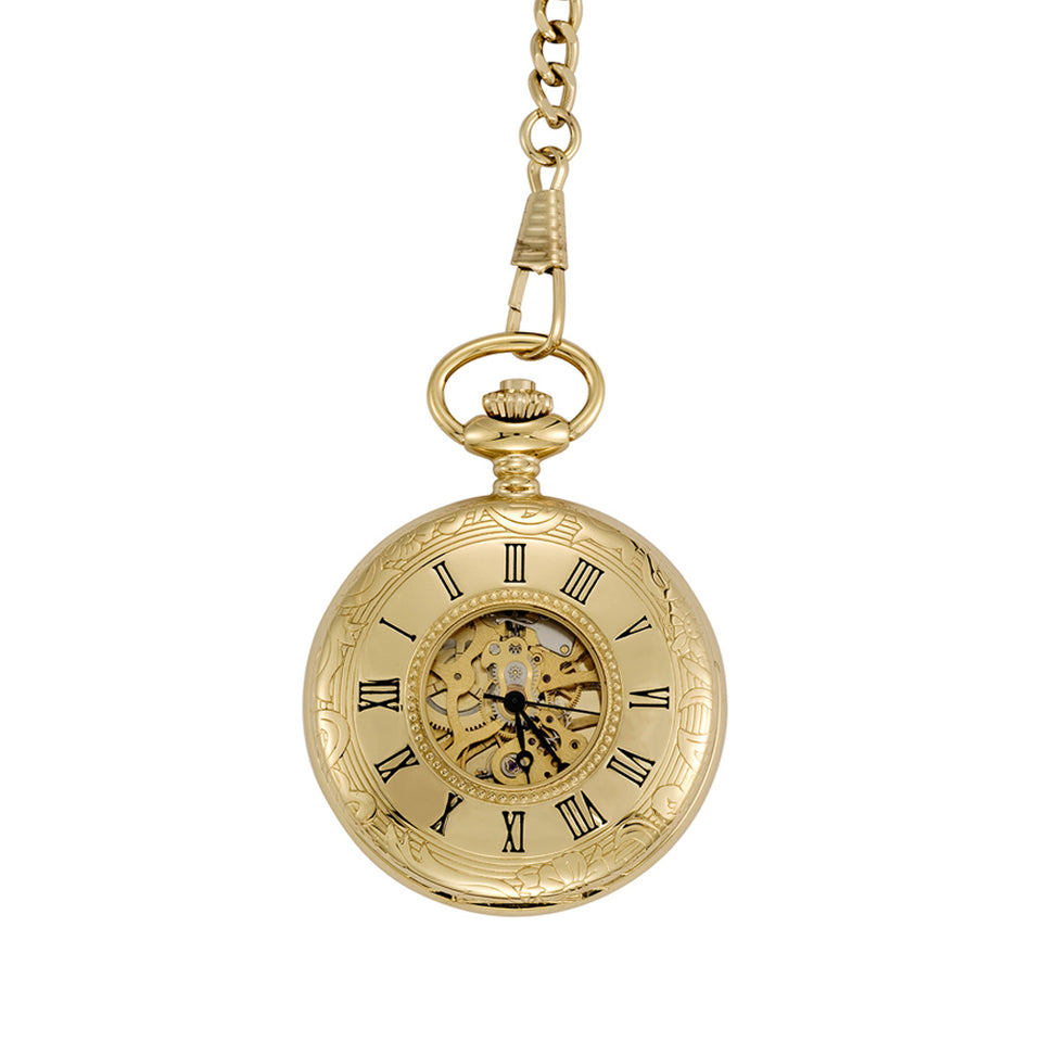 gold hunter pocket watch