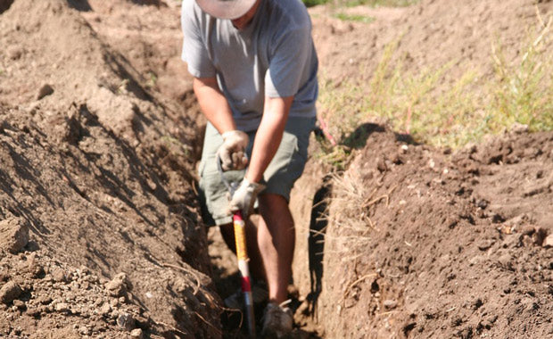 Man digging